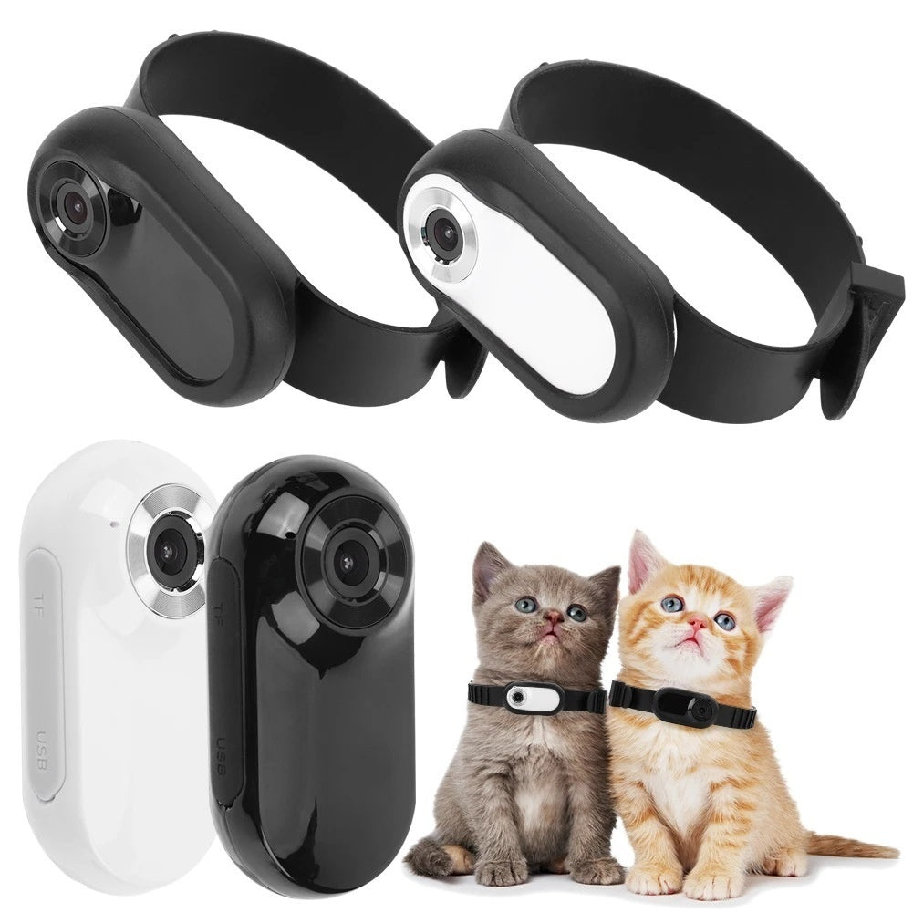 Thumb Pet Camera Cat Collar – Rechargeable HD Video & Two-Way Audio Pet Monitor