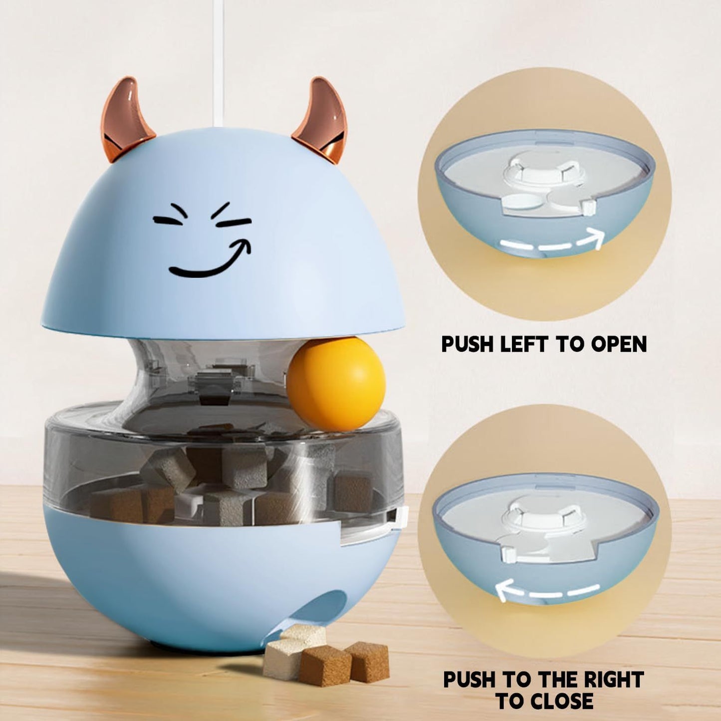 Interactive Treat Dispenser Ball Toy – Slow Feeder & Puzzle Toy for Cats & Dogs