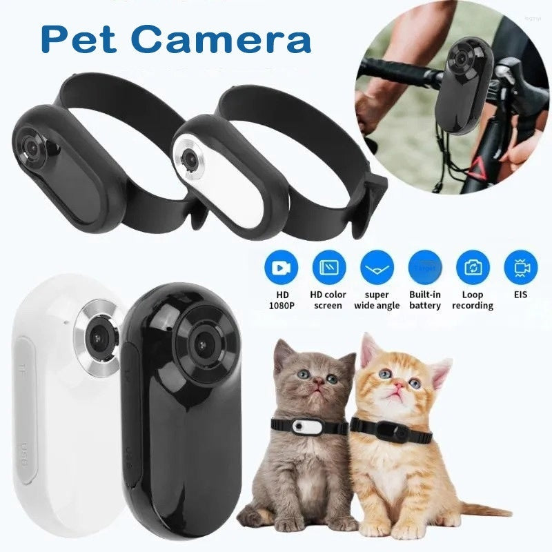 Thumb Pet Camera Cat Collar – Rechargeable HD Video & Two-Way Audio Pet Monitor