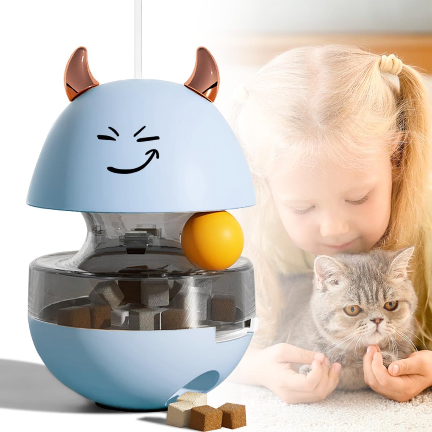 Interactive Treat Dispenser Ball Toy – Slow Feeder & Puzzle Toy for Cats & Dogs