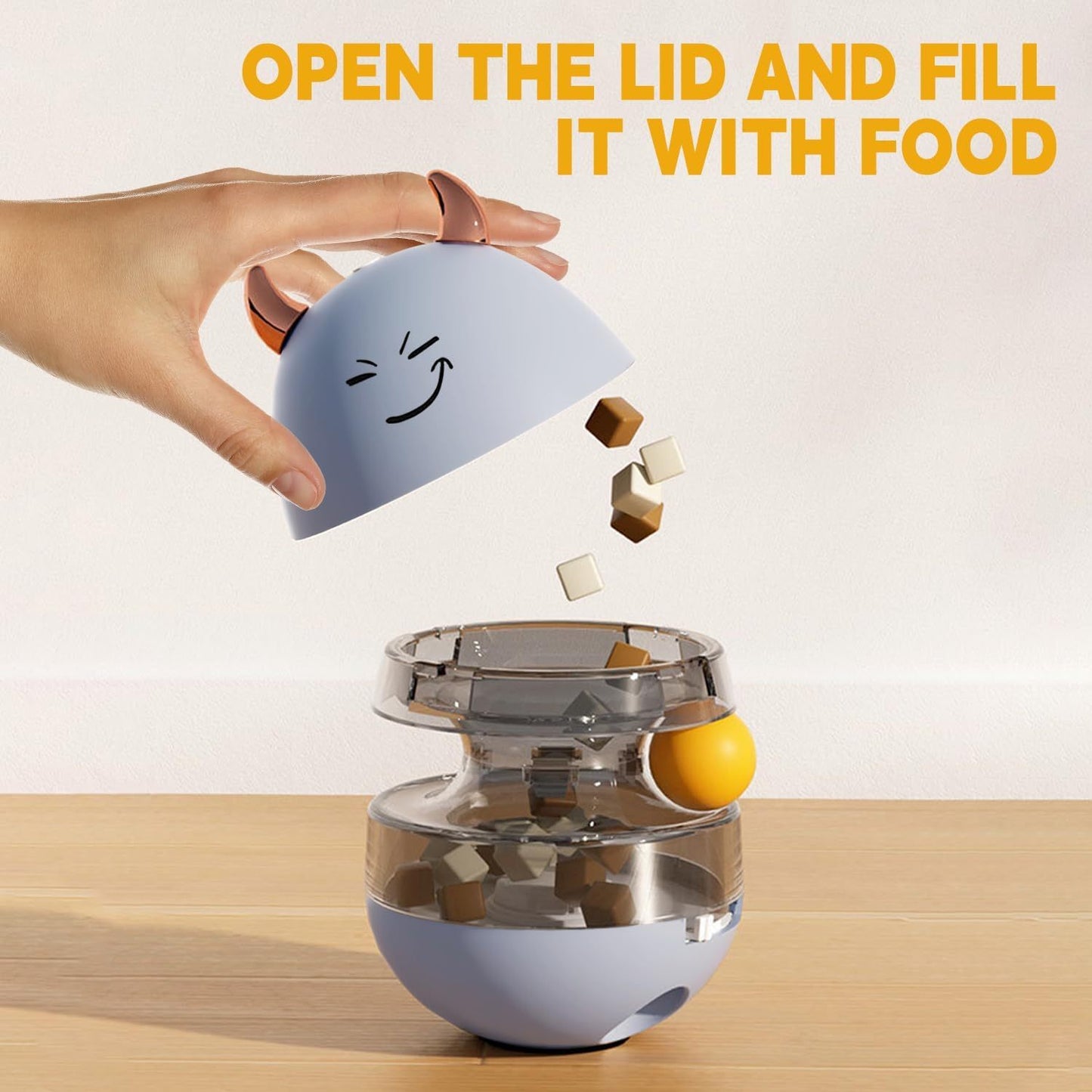 Interactive Treat Dispenser Ball Toy – Slow Feeder & Puzzle Toy for Cats & Dogs